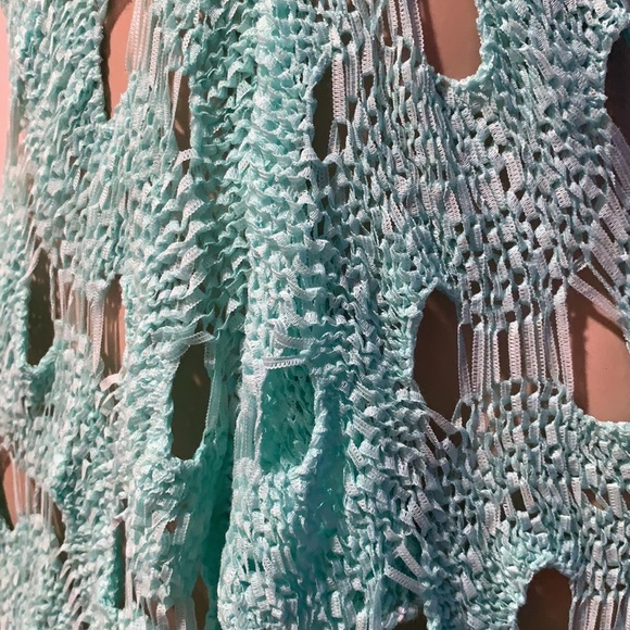 NWOT💗Teal crochet top - Picture 5 of 11